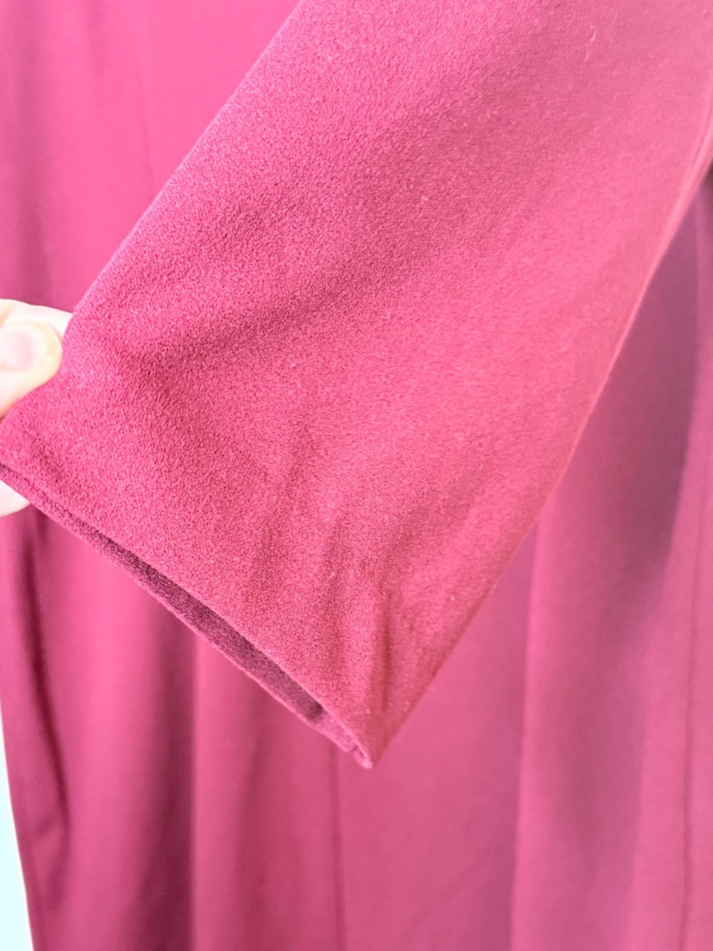 Liz Claiborne Dress Womens 12 Maroon Sheath Career Office 3/4 Sleeve Midi - Picture 6 of 7